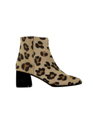 Botines tacón ROSALIA pelo potro leopardo