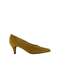Stilettos hueco francés BERTA ante mostaza