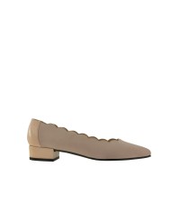Zapatos bajos detalle festón ALICIA ante nude