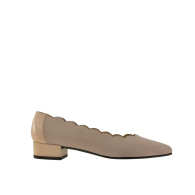 Zapatos bajos detalle festón ALICIA ante nude