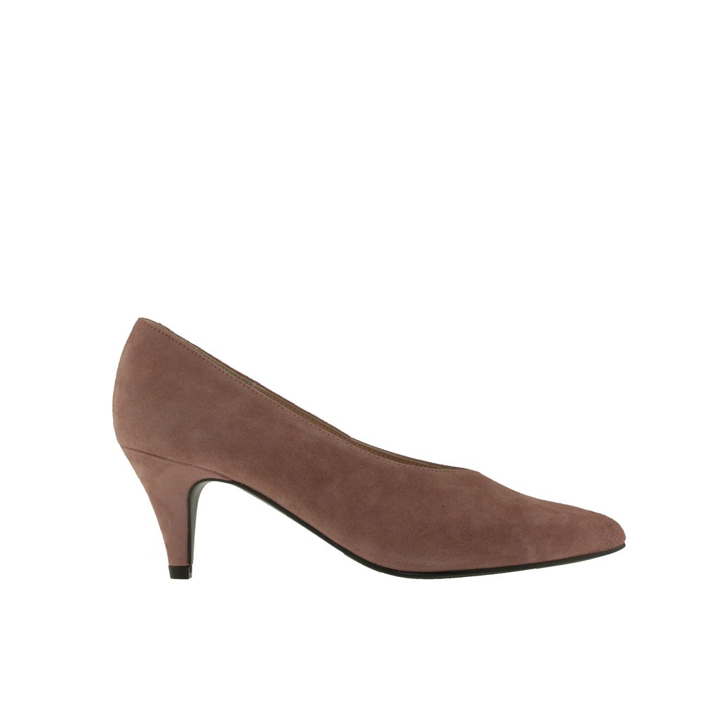 Stilettos hueco francés BERTA ante rosado