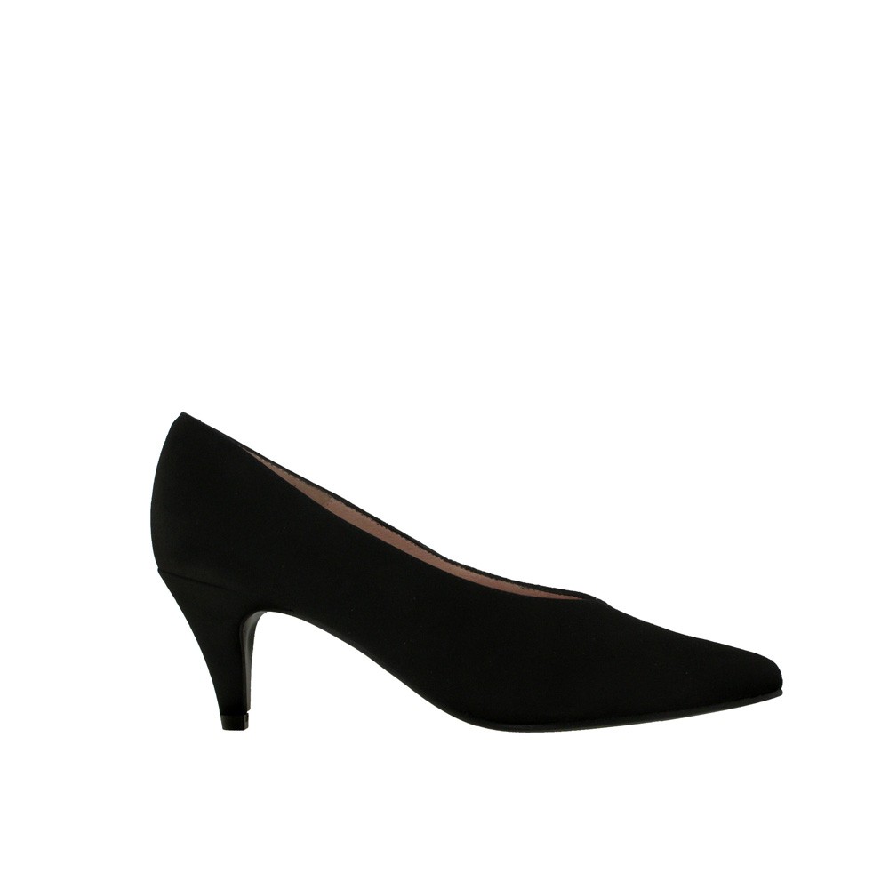BERTA zapatos negros tacón medio