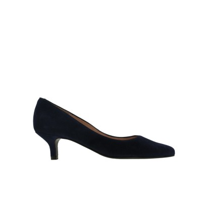 Stilettos tacón bajo azul marino NOA