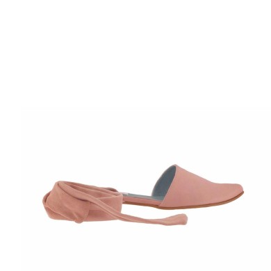 Mules satín rosa coral SARA