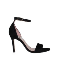 Sandalias negras con hebilla al tobillo MARTA