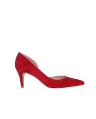 Zapatos tacón medio ante rojo SUSANA