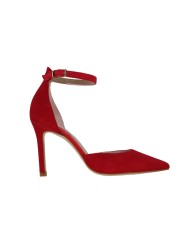 Stilettos con pulsera KARINA ante rojo