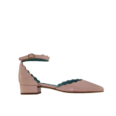 Zapatos con pulsera VALERIA rosa pastel