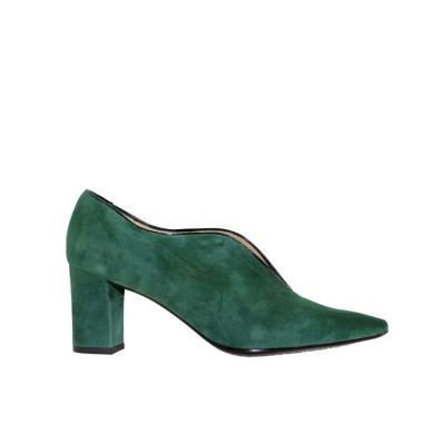 NINA suede green shoes