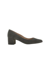 Block heel shoes GALA grey suede