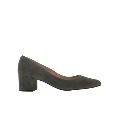 Block heel shoes GALA grey suede