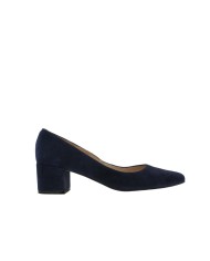 Block heel shoes GALA suede navy