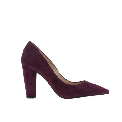 Zapatos tacón ancho RITA color púrpura