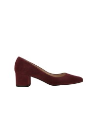 Zapatos tacón bajo GALA - Ante burdeos