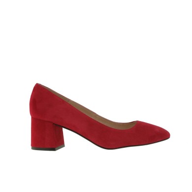 Zapatos de tacón medio ante cereza