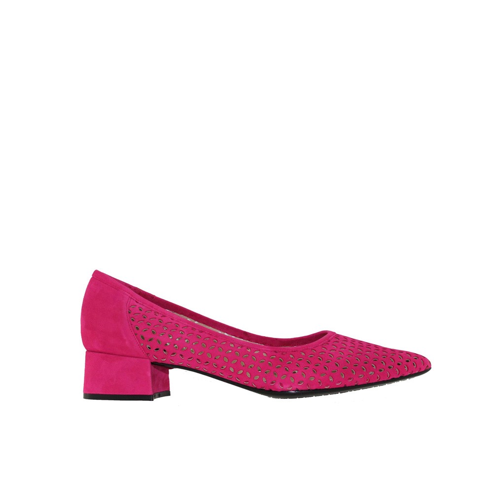 Zapatos salón tacón bajo MARTINA buganvilla