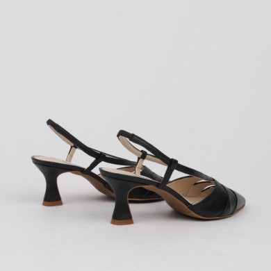 Zapatos destalonados negros ELOISA | Zapatos vestir cómodos