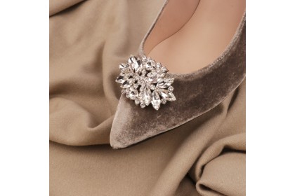 Removable shoe brooches ✓ Silver jewel charms Luisa Toledo