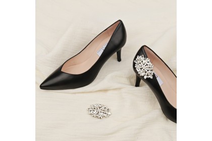Removable shoe brooches ✓ Silver jewel charms Luisa Toledo
