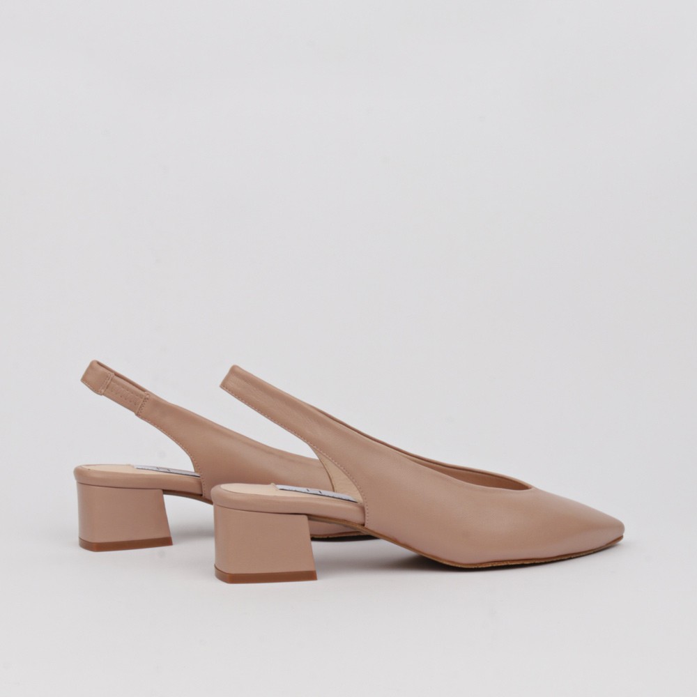 Zapatos camel abiertos talón PATRICIA - LUISA TOLEDO