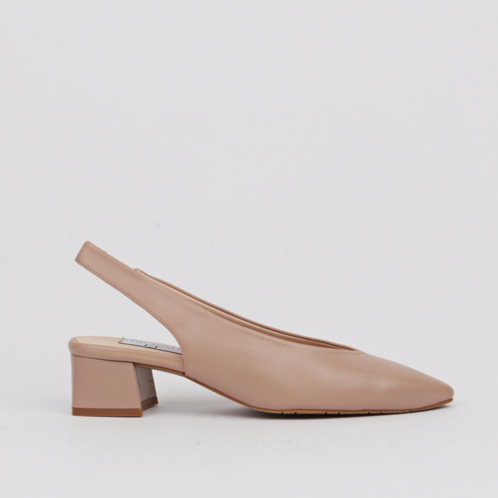 Zapatos camel abiertos talón PATRICIA - LUISA TOLEDO