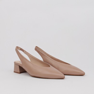 Zapatos camel abiertos talón PATRICIA - LUISA TOLEDO