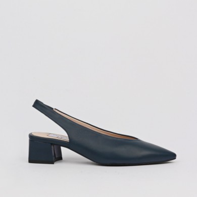 Zapatos azul marino abiertos talón PATRICIA - LUISA TOLEDO