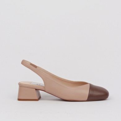 Mocha mousse slingback shoes MIRANDA ✓ LUISA TOLEDO