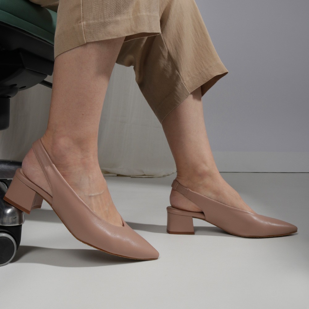 Zapatos camel abiertos talón PATRICIA - LUISA TOLEDO