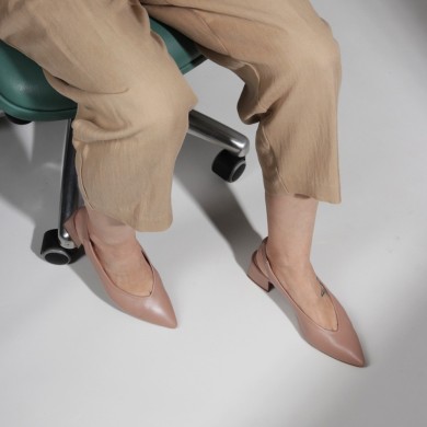 Zapatos camel abiertos talón PATRICIA - LUISA TOLEDO