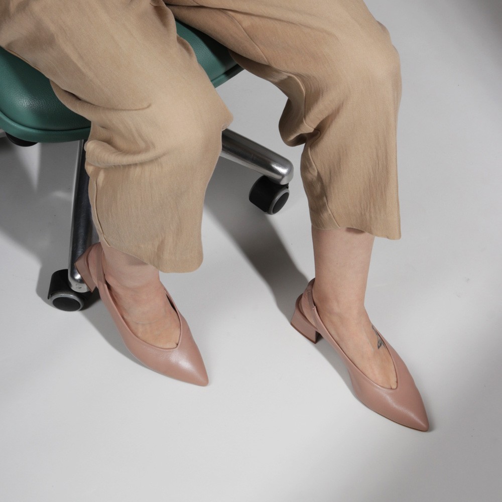 Zapatos camel abiertos talón PATRICIA - LUISA TOLEDO