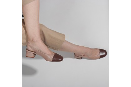 Zapato destalonado mocha mousse MIRANDA | LUISA TOLEDO
