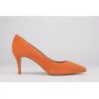 Zapatos de tacón ante naranja ISABELA