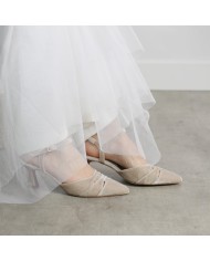 Zapatos novia terciopelo ELVIRA ✓ LUISA TOLEDO novias