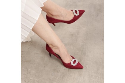 Adornos de zapatos de quita y pon | Adorno joya ovalado plata