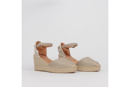Alpargatas cuña y plataforma IRENE gris ✓ LUISA TOLEDO