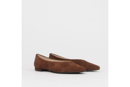 Bailarinas marrones punta fina NOELIA - LT ZAPATOS de mujer