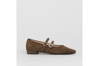 Bailarinas doble pulsera GISELDA ante taupe - LT ZAPATOS mujer