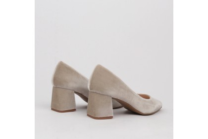 Zapato novia tacón ancho EVA terciopelo | Luisa Toledo zapatos