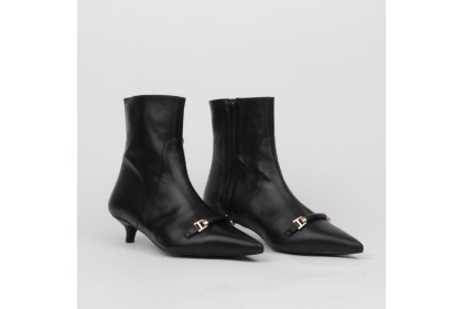 Botines negros tacón kitten heel CLAUDIA - LUISA TOLEDO