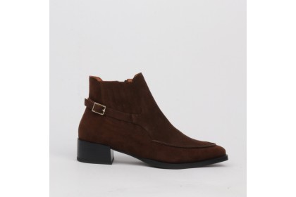 Botines marrones tacón bajo INDIA - LUISA TOLEDO zapatos