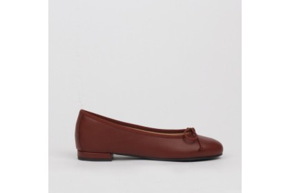Ballet flats dark brown TAMARA - Collection woman flat shoes