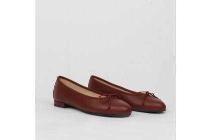 Ballet flats dark brown TAMARA - Collection woman flat shoes