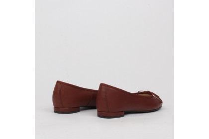 Ballet flats dark brown TAMARA - Collection woman flat shoes