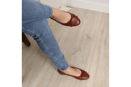 Ballet flats dark brown TAMARA - Collection woman flat shoes