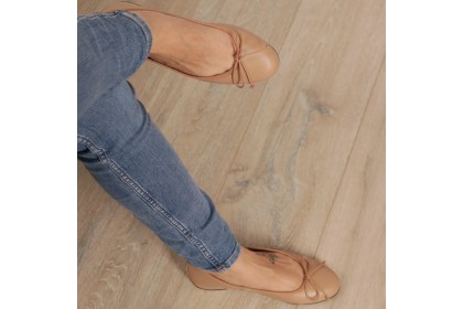 Collection Flat LT Woman Shoes | Beige flat ballerinas TAMARA