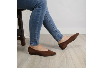 Bailarinas marrones punta fina NOELIA - LT ZAPATOS de mujer