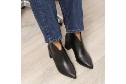 Botines negros tacón ancho LOURDES - LUISA TOLEDO zapatos
