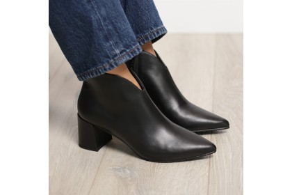 Botines negros tacón ancho LOURDES - LUISA TOLEDO zapatos