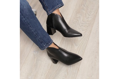 Botines negros tacón ancho LOURDES - LUISA TOLEDO zapatos